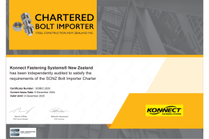 Konnect Fastening Systems Receives Bolt Import Charter Certification 