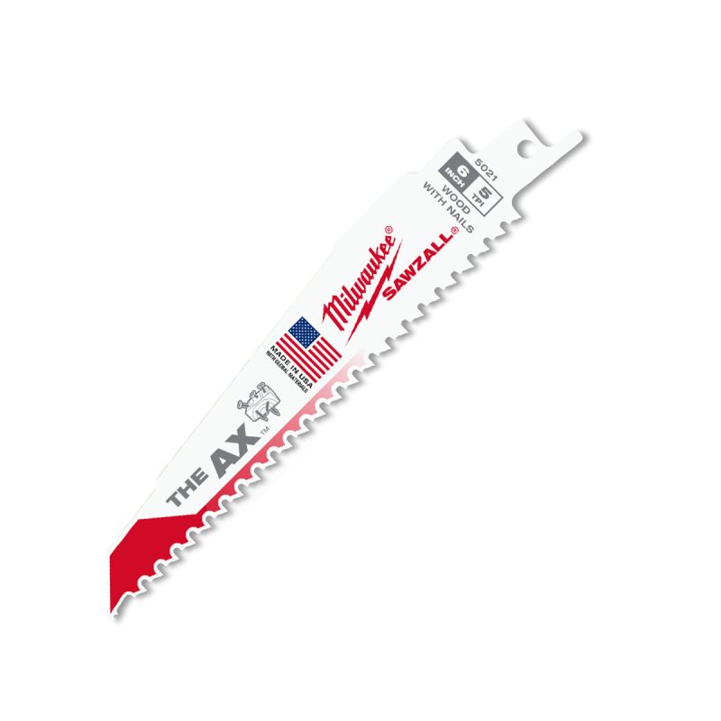 Milwaukee Wood Reciprocating Blade The Ax 150mm 5tpi (Pack 5) Konnect ...