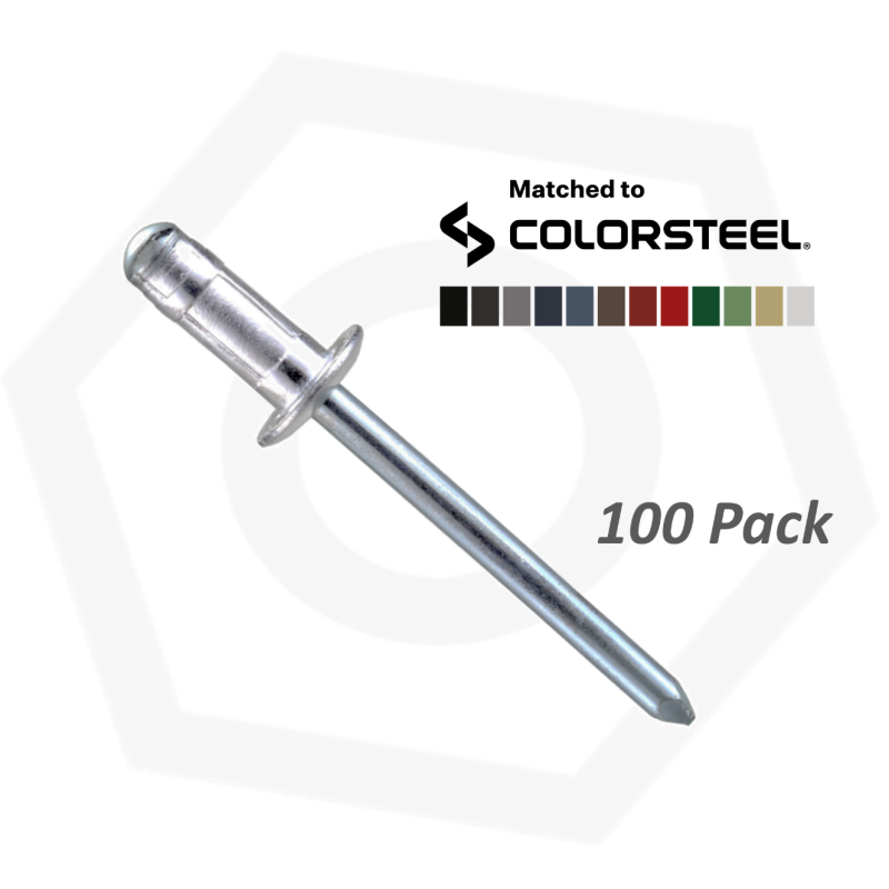 Koenig Rivet KAAMG51-53 Konnect All Aluminium Semi Sealed Multigrip Rivet Painted ...