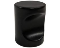 N ~ Knob "Tacca" Cylinder 20mm dia, 26mm high, satin black, ea