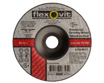 Flexovit Wheel Grinding Metal Depressed Centre A30S 100mm x 6.0mm x 16.0mm 66252841705