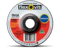 Flexovit Wheel Grinding Metal Depressed Centre A30S 115mm x 6.0mm x 16.0mm 66252841709