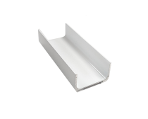 N~ Aluminum C-Channel Handle Matt White 4 Metre Length