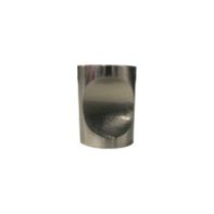 N ~ Knob "Tacca" Cylinder, 20mm dia, 26mm high, brushed nickel, ea
