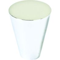 Cono C Knob, 25mm Dia, Brushed Nickel