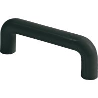 Handle "201" Plastic D Rounded 16mm x 96mm Black