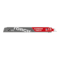 Milwaukee The TORCH Reciprocating Blade Carbide Teeth 7T 230mm (Pack of 3pcs)