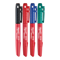 Milwaukee Inkzall Coloured Fine Point Marker (Pack 4) 48223106