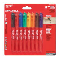 Milwaukee Inkzall Fine Point Markers Multi (8 Pack)