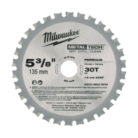 Milwaukee Metal Saw Blade 5 3/8" 30T (Ferrous Metals)