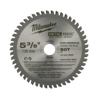 Milwaukee Metal Saw Blade 5 3/8" 50T (Non-Ferrous Metals)