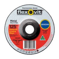 Flexovit A24/30T Metal Depressed Centre Grinding Wheel (125x6.8x22.2mm)