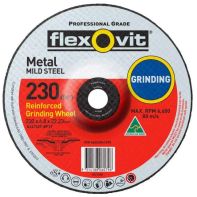 Flexovit Wheel Grinding Metal Depressed Centre A24/30T 230mm x 6.8mm x 22.23mm 66252841695