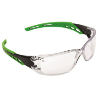 Cirrus Green Arms Safety Glasses Clear A/F Lens