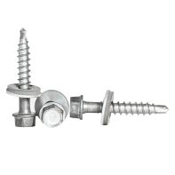 12G (5.5mm) X35 Alutite Aluminium Screw with 14mm Bonded Washer Reduced Point 