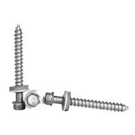 Alutite Aluminium Screw with 14mm Bonded Washer 14G (6.3mm) X55 Type 17