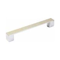 Handle "Axis" 20mm Flat Alum 128mm c/c Brushed Nickel