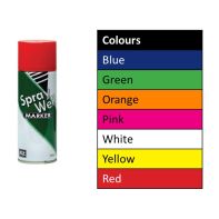 Fluro Upside Down Marking Paint White 400ml