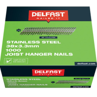 Delfast Joist Hanger Collated Nails St/Stl 38x3.3mm (Pack 1000)