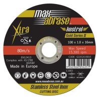 Maxabrase Ultra Thin Stainless Steel Cut Off Discs 100mm 