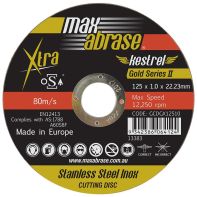 Maxabrase Cut Off Disc Ultra Thin Stainless Steel 125 X 1.0 X 22.2 mm