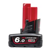 Milwaukee M12 Red Lithium 6.0AH Battery Pack M12B6