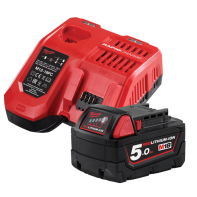 Milwaukee M18 5.0AH Starter Pack (Contains 1x 5.0AH Batteries + Charger)