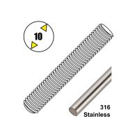 Threaded Rod A4-70/316 DIN976-1A Stainless SteelM10 X 1.0mtr