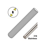 Threaded Rod A4-70/316 DIN976-1A Stainless SteelM6 X 1.0mtr