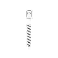 Tie Wire Ceiling Screw M6 x 75 T17 ZP