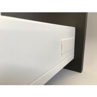 S ~ Z1 Drawer side (with groove) and soft-close runner set NL550, white