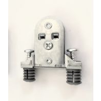 Zapphyre Drawer System expanding dowel front bracket (metal), with pre-installed screws, each