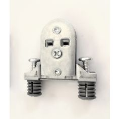 Zapphyre Drawer System expanding dowel front bracket (metal), with pre-installed screws, each