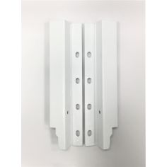 Zapphyre Drawer System rear brackets, H167, silk white, pair